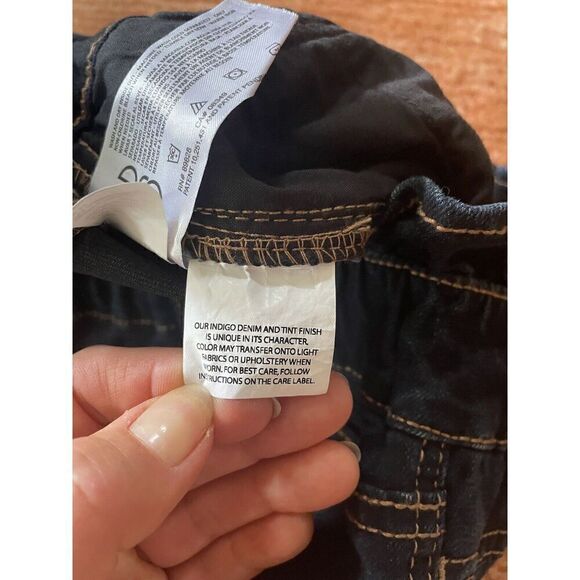 "Vintage America "Jeans Pants Denim Paperbag Waist 80s Retro Size 12 Dark Blue - Picture 9 of 10